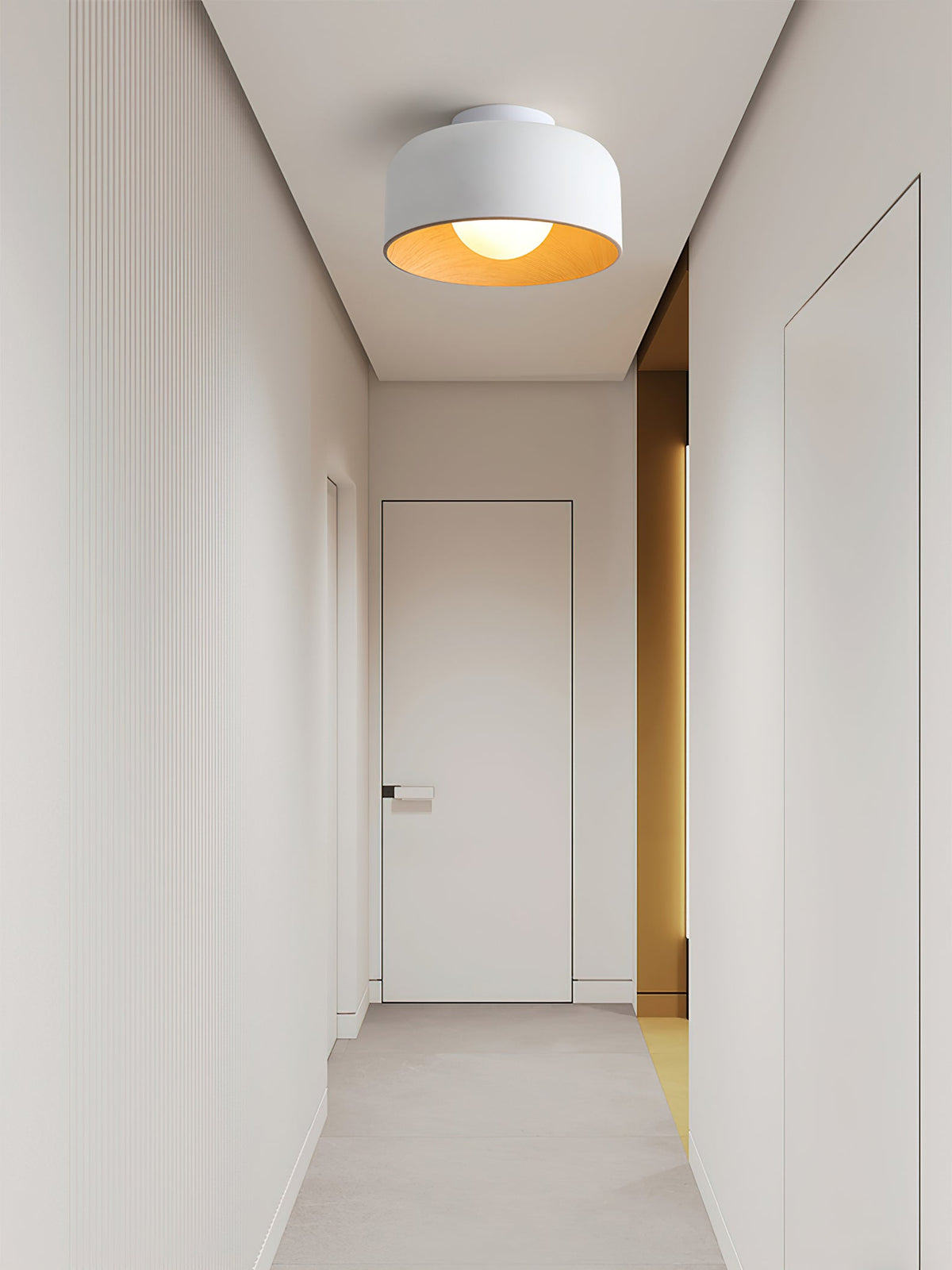 Nuvoro Wood Grain Ceiling Wall Light