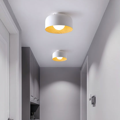 Nuvoro Wood Grain Ceiling Wall Light