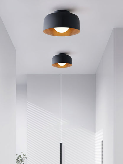 Nuvoro Wood Grain Ceiling Wall Light