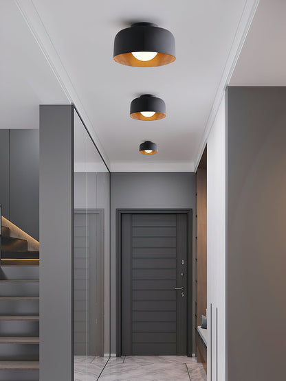 Nuvoro Wood Grain Ceiling Wall Light