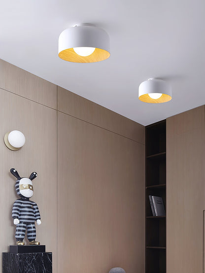 Nuvoro Wood Grain Ceiling Wall Light