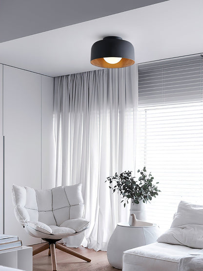Nuvoro Wood Grain Ceiling Wall Light