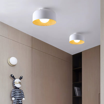 Nuvoro Wood Grain Ceiling Wall Light