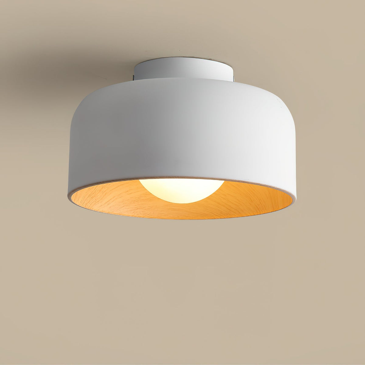 Nuvoro Wood Grain Ceiling Wall Light