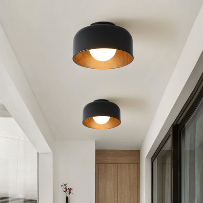Nuvoro Wood Grain Ceiling Wall Light
