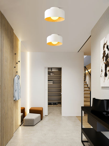 Nuvoro Wood Grain Ceiling Wall Light
