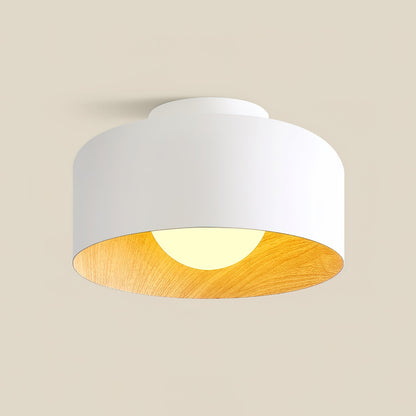 Nuvoro Wood Grain Ceiling Wall Light