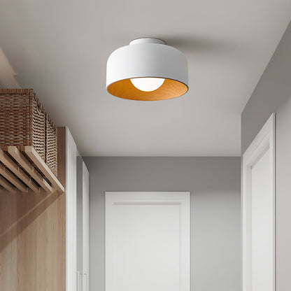Nuvoro Wood Grain Ceiling Wall Light