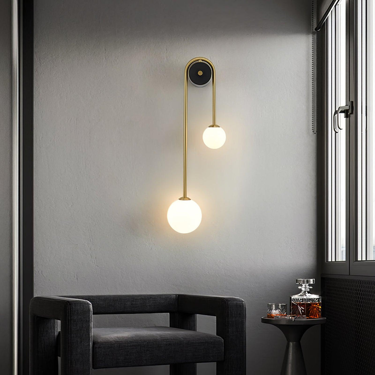 Brass Arc Wall Light Wall lamp