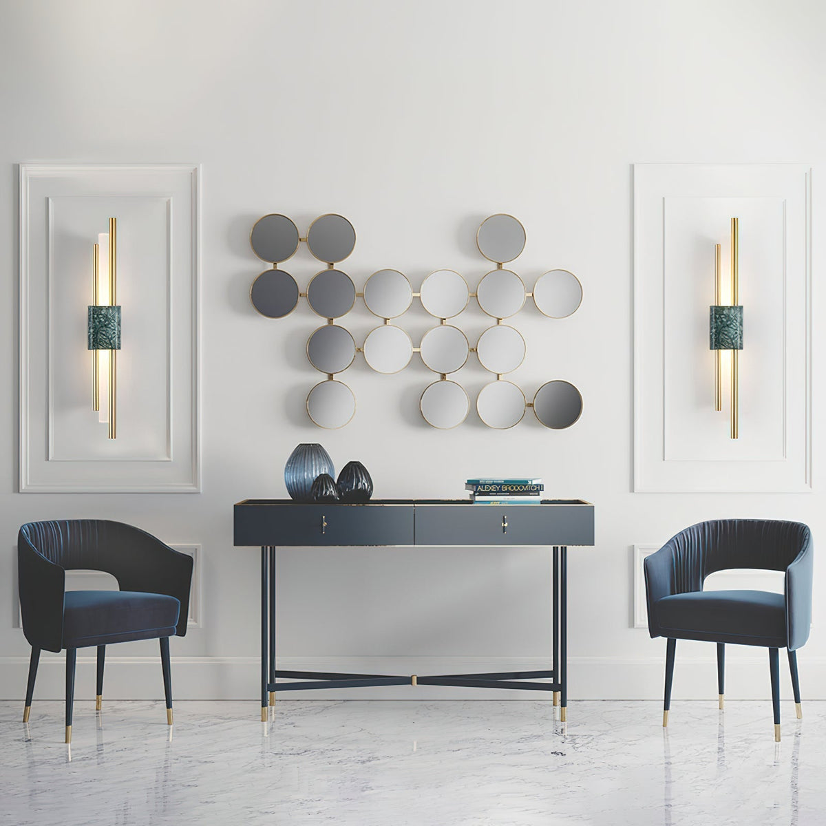 Offseta Gold Marble LED Wall Light