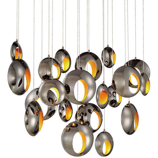 Onyx Chrome Array LED Chandelier