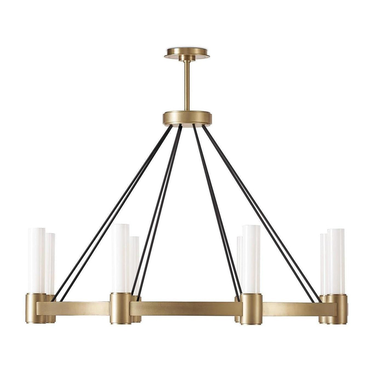 Opal Pillar Bidirectional Chandelier