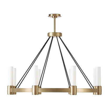 Opal Pillar Bidirectional Chandelier