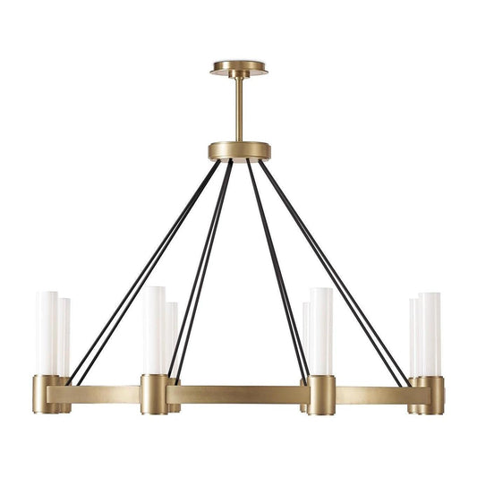 Opal Pillar Bidirectional Chandelier