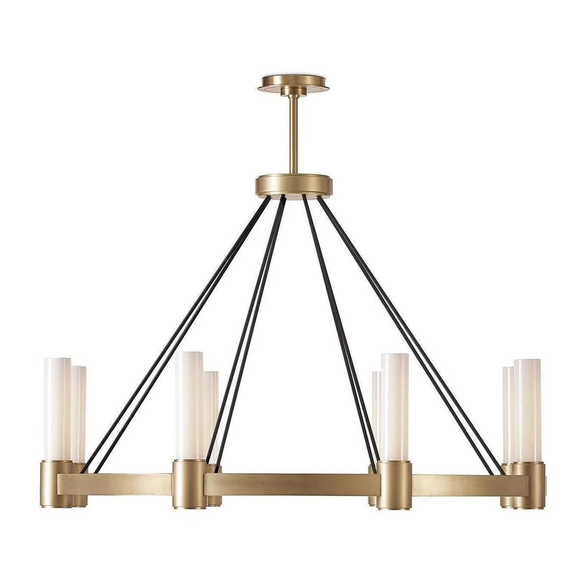 Opal Pillar Bidirectional Chandelier