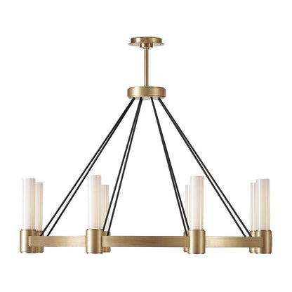 Opal Pillar Bidirectional Chandelier