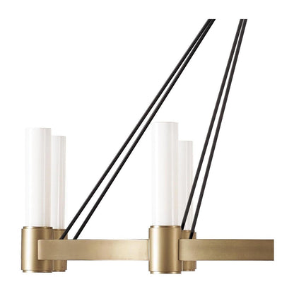 Opal Pillar Bidirectional Chandelier