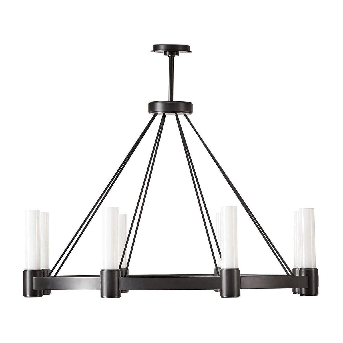 Opal Pillar Bidirectional Chandelier