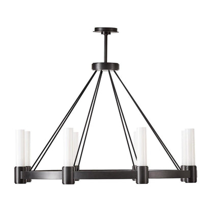 Opal Pillar Bidirectional Chandelier