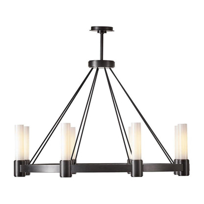 Opal Pillar Bidirectional Chandelier