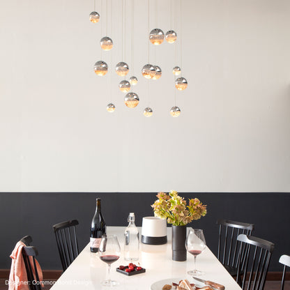 Opaline Grid Multi-Light Pendant