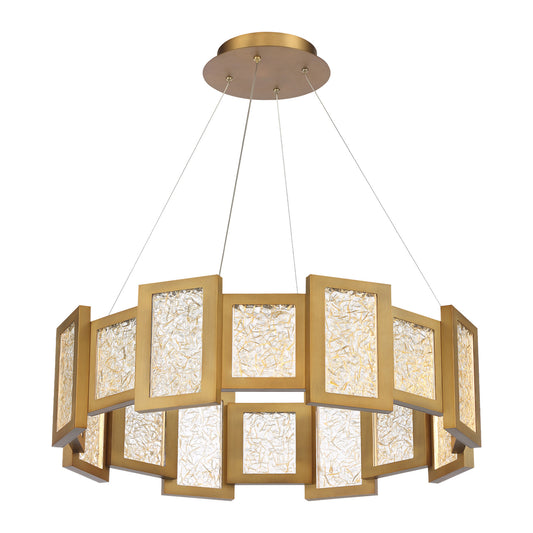 Opaline Orbit Integrated LED Chandelier