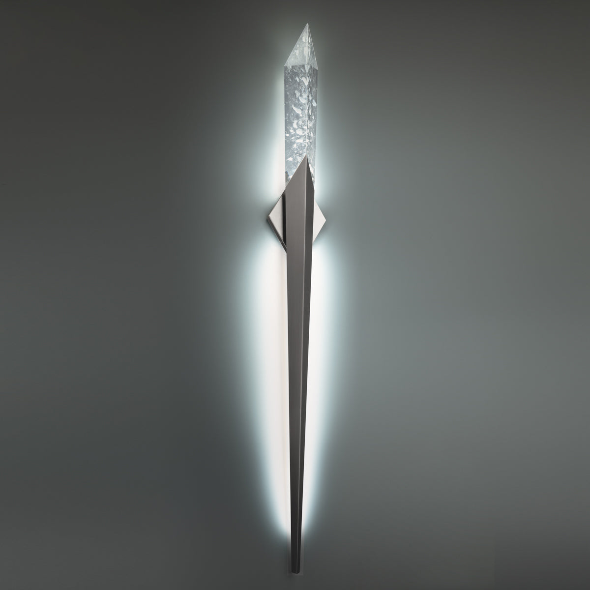 Optic Haze Quartz Spear Wall Sconce