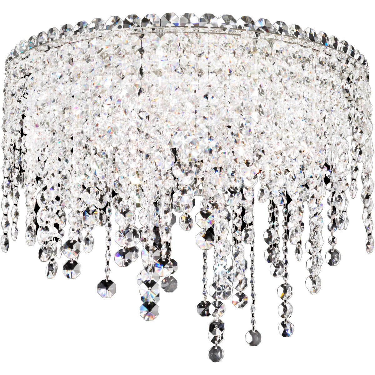 Opusfall Clear Optic Crystal Flush Mount