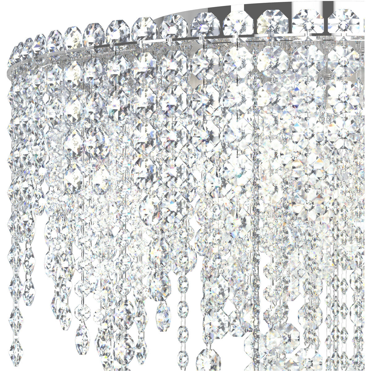 Opusfall Clear Optic Crystal Flush Mount