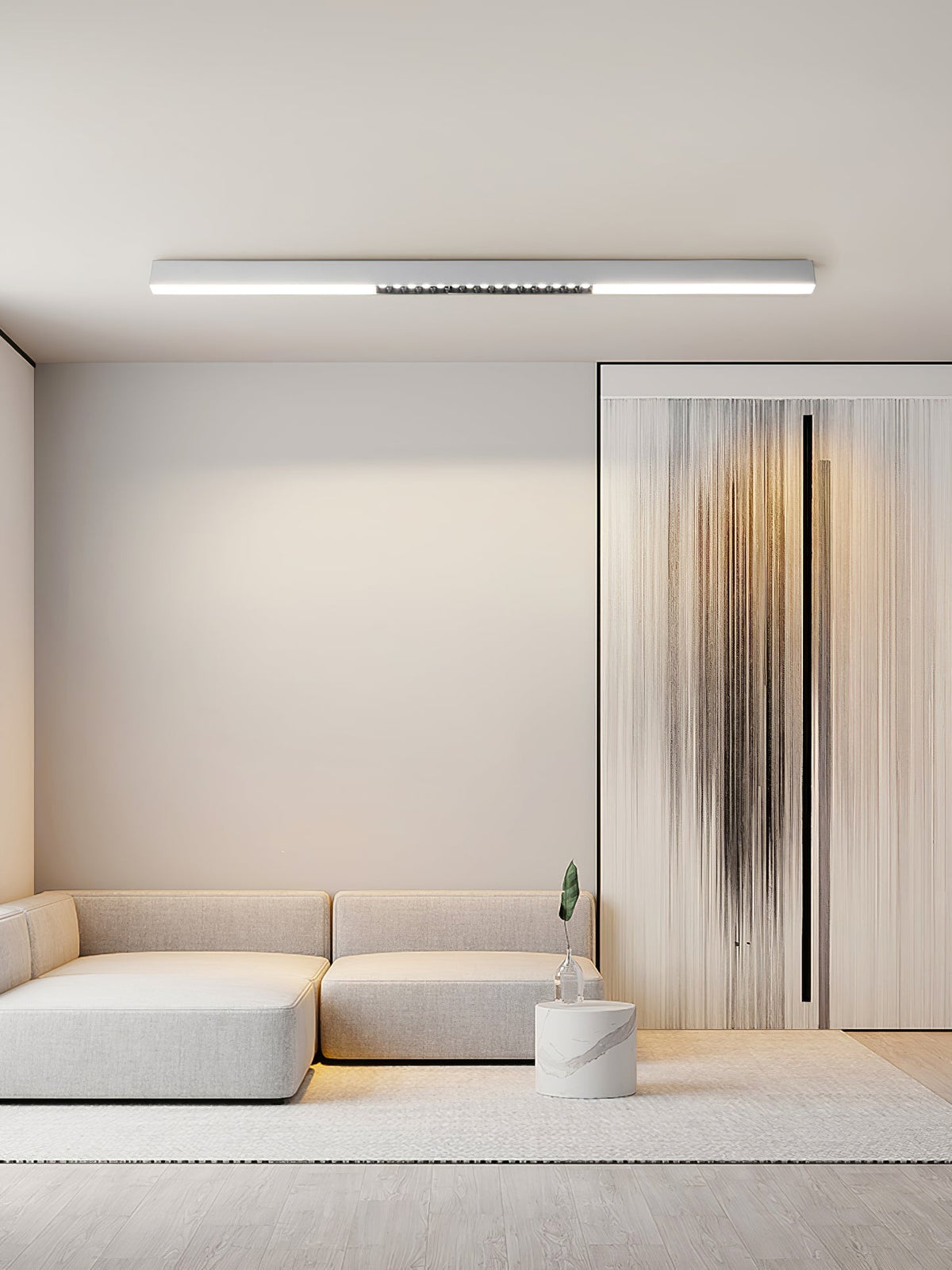 Orvex Black White Linear LED Suspension