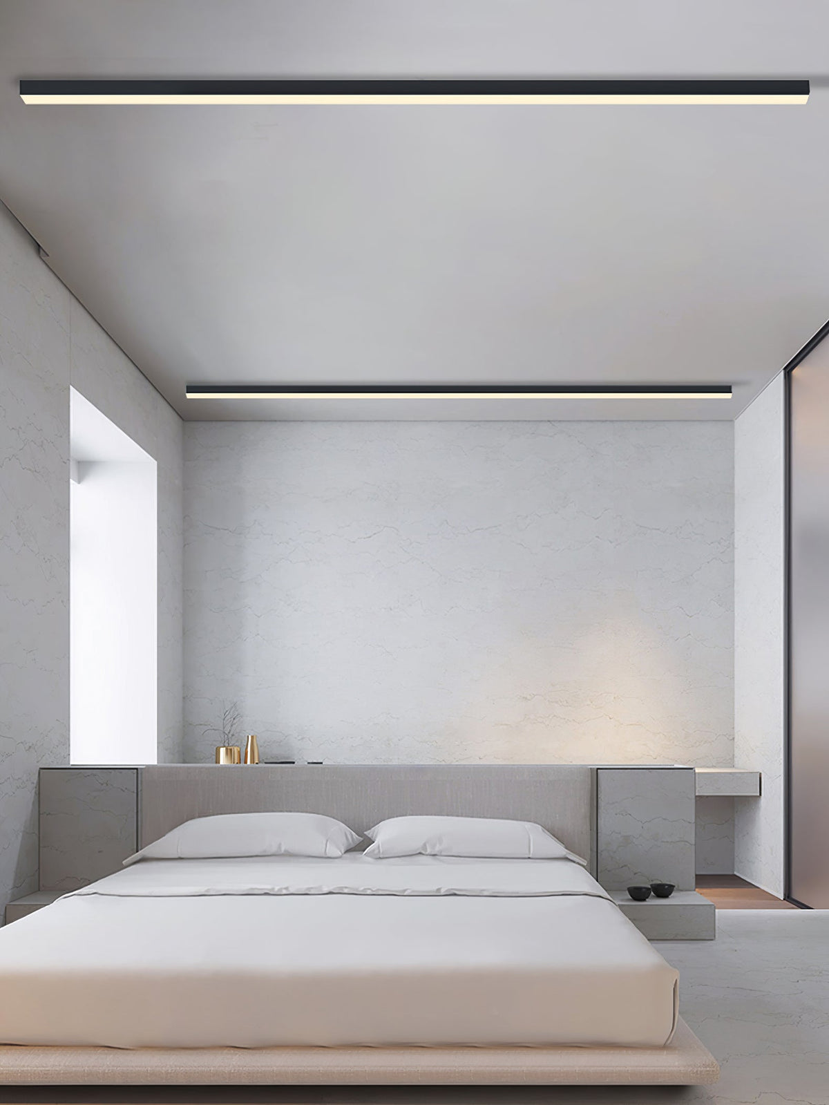 Orvex Black White Linear LED Suspension