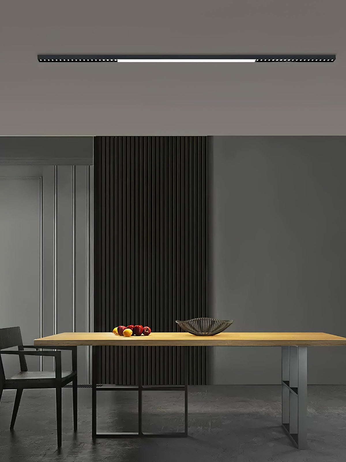 Orvex Black White Linear LED Suspension