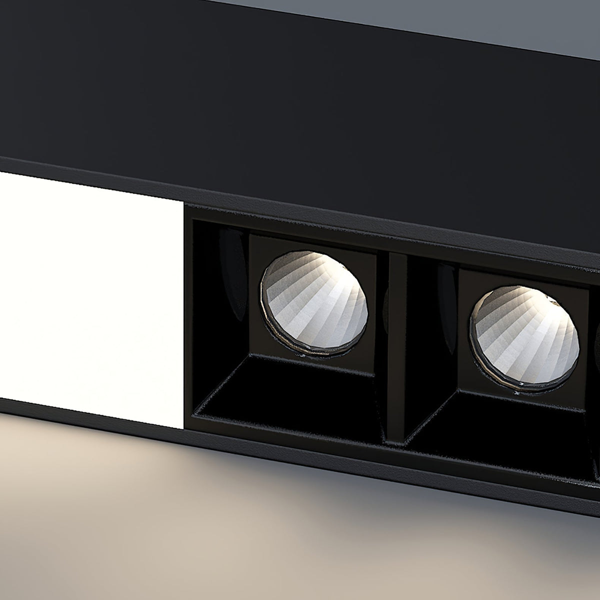 Orvex Black White Linear LED Suspension