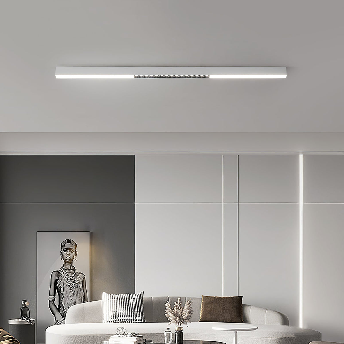 Orvex Black White Linear LED Suspension