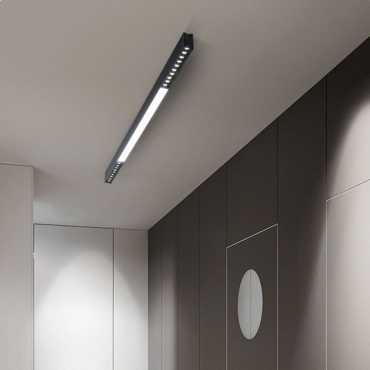 Orvex Black White Linear LED Suspension