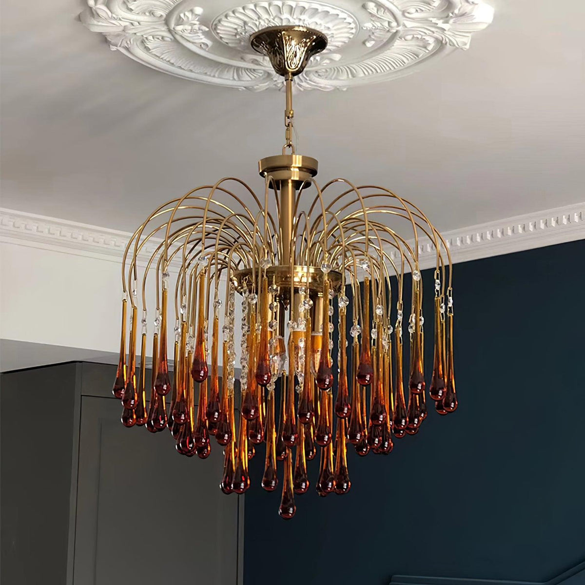 Ottavia Brass Crystal Chandelier