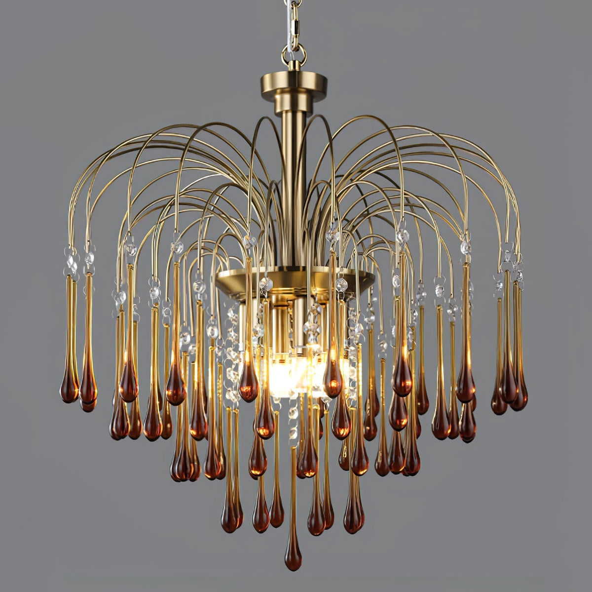 Ottavia Brass Crystal Chandelier