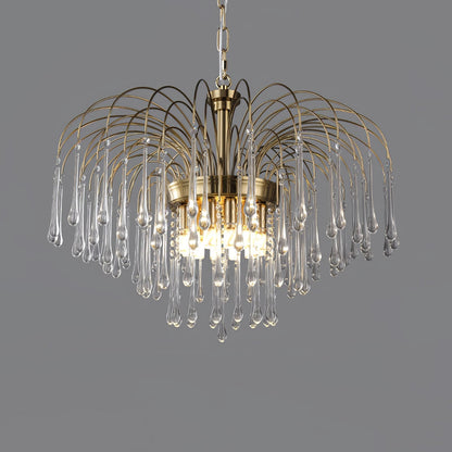 Ottavia Brass Crystal Chandelier