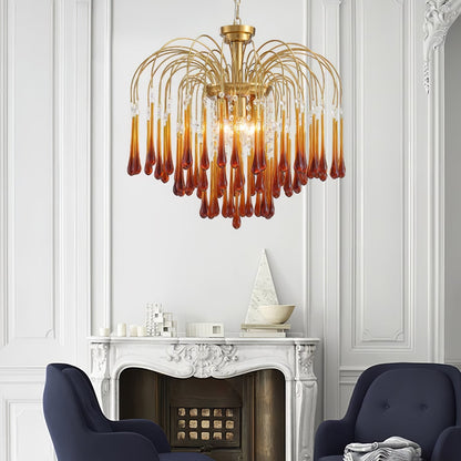 Ottavia Brass Crystal Chandelier