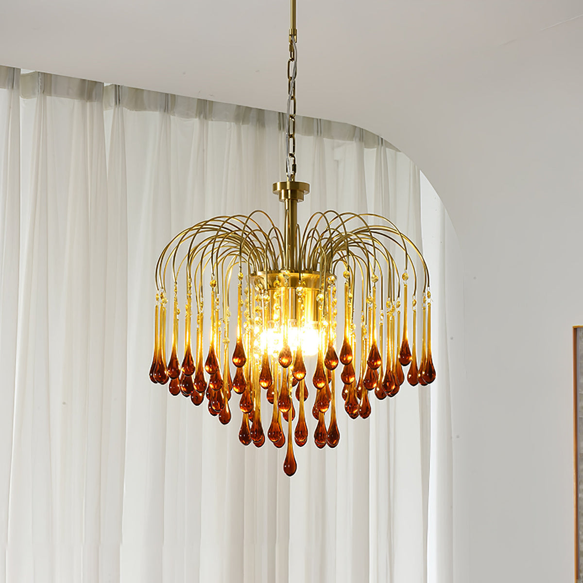 Ottavia Brass Crystal Chandelier