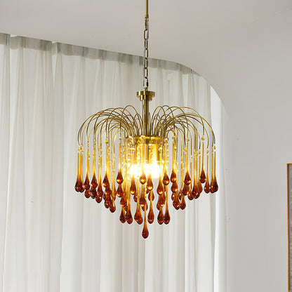 Ottavia Brass Crystal Chandelier