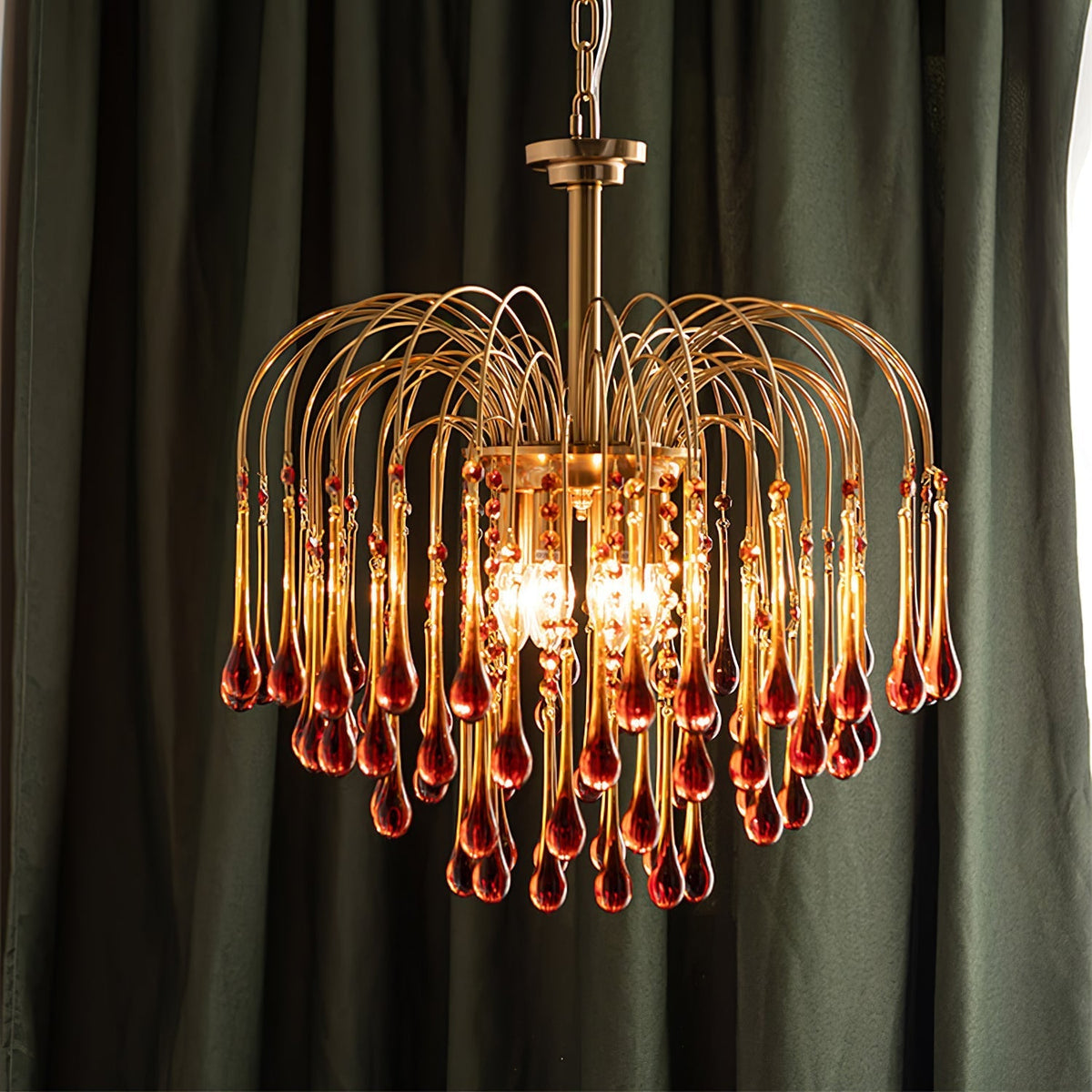Ottavia Brass Crystal Chandelier