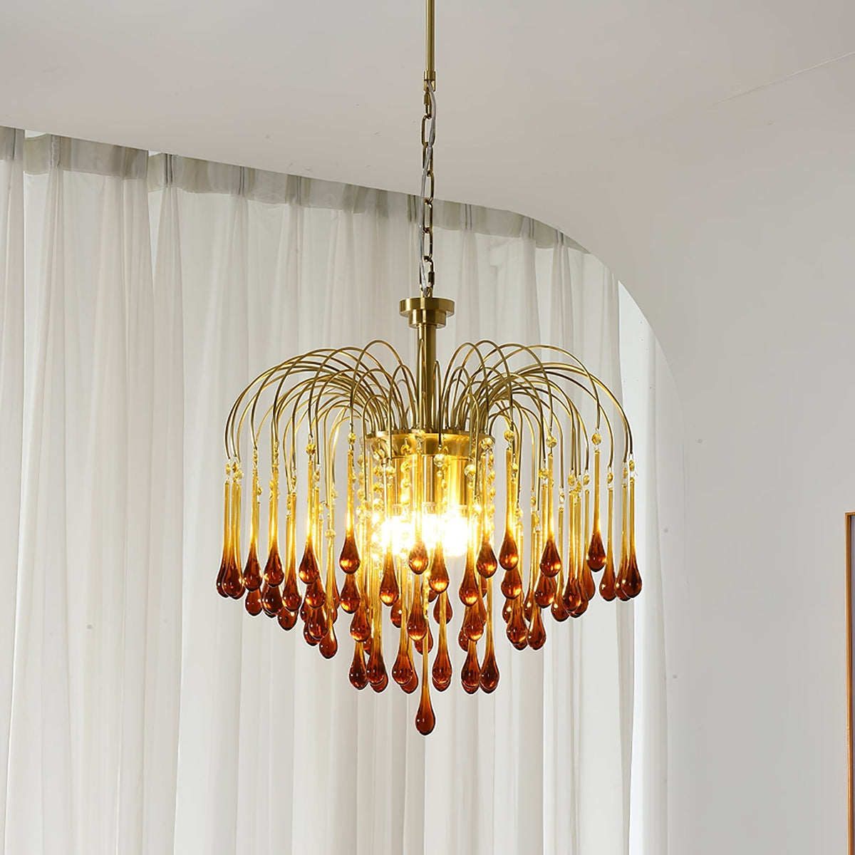 Ottavia Brass Crystal Chandelier
