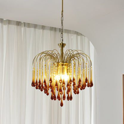 Ottavia Brass Crystal Chandelier