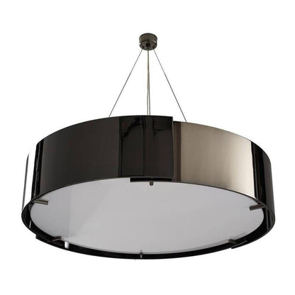 Overlapping Band Black Nickel Diffuser Chandelier