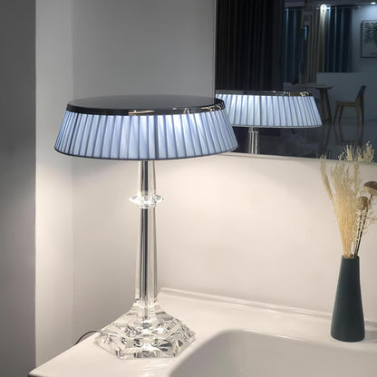 Palaiscurve Chrome Glass Table Lamp