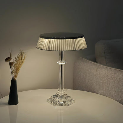 Palaiscurve Chrome Glass Table Lamp