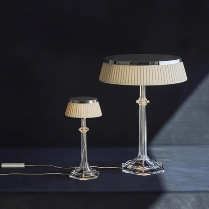 Palaiscurve Chrome Glass Table Lamp