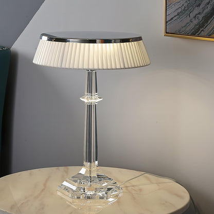 Palaiscurve Chrome Glass Table Lamp