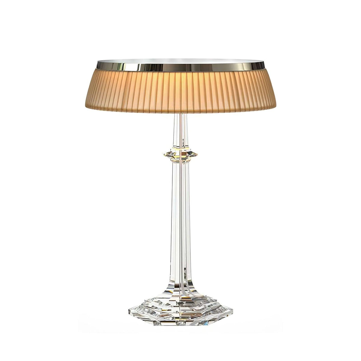 Palaiscurve Chrome Glass Table Lamp